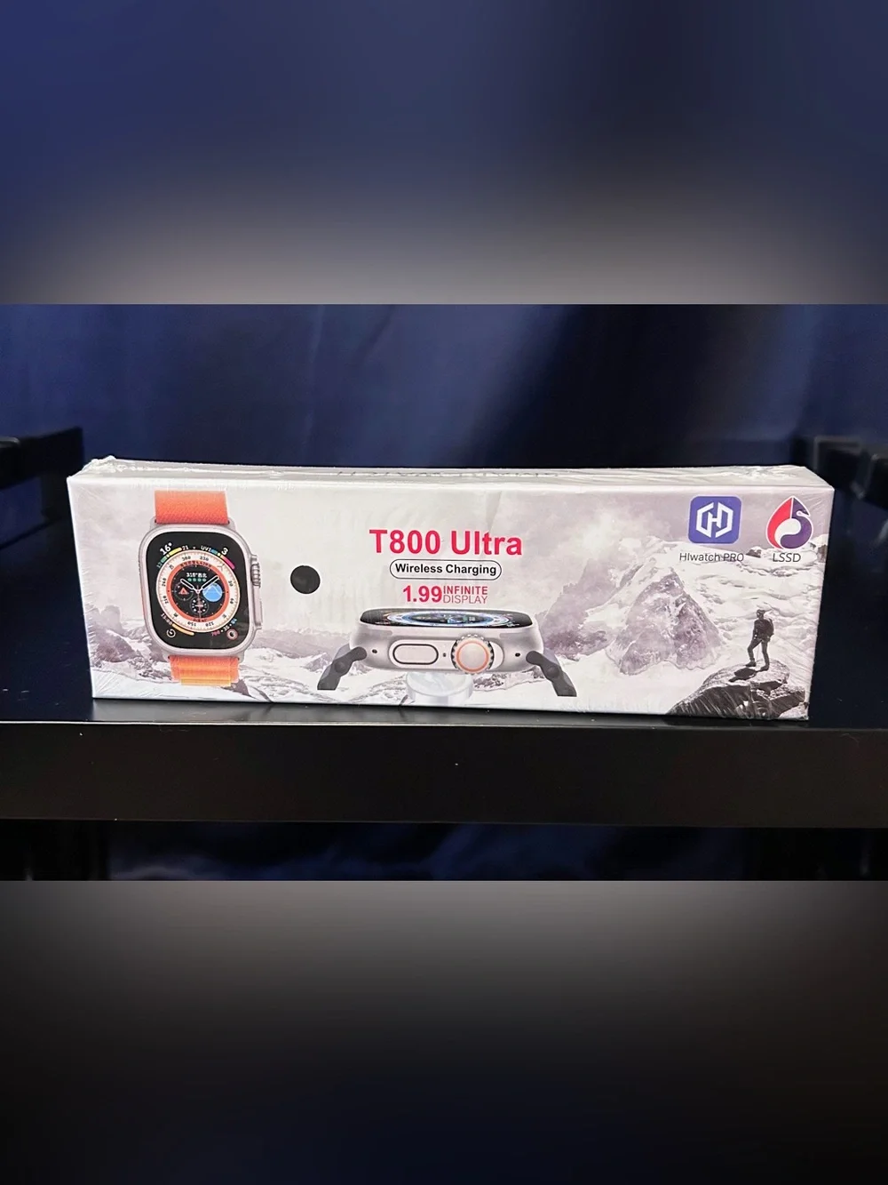 T800 Ultra Smartwatch - Silver With Orange Band